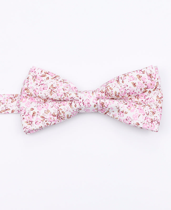 Fliegen Liberty Rosa n°4 Vater & Sohn aus Baumwolle «Gaspard»