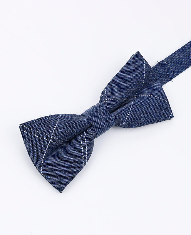 Fliege Tartan Blau Herren aus Baumwolle 
