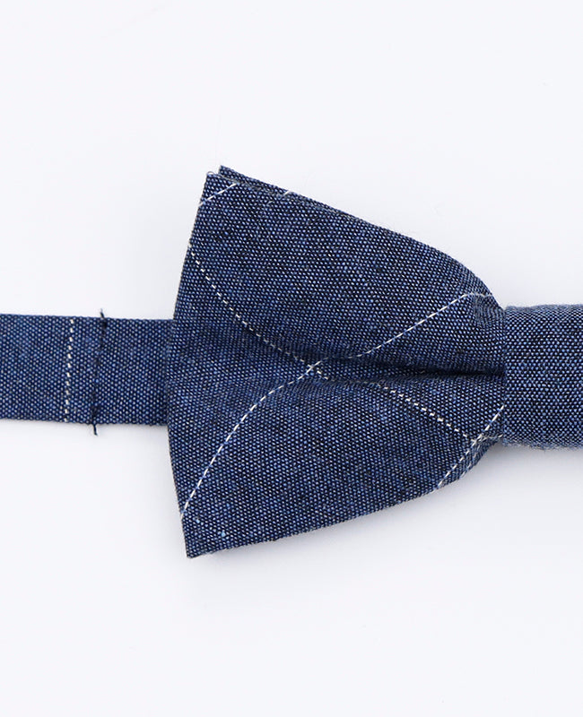 Fliege Tartan Blau Herren aus Baumwolle 