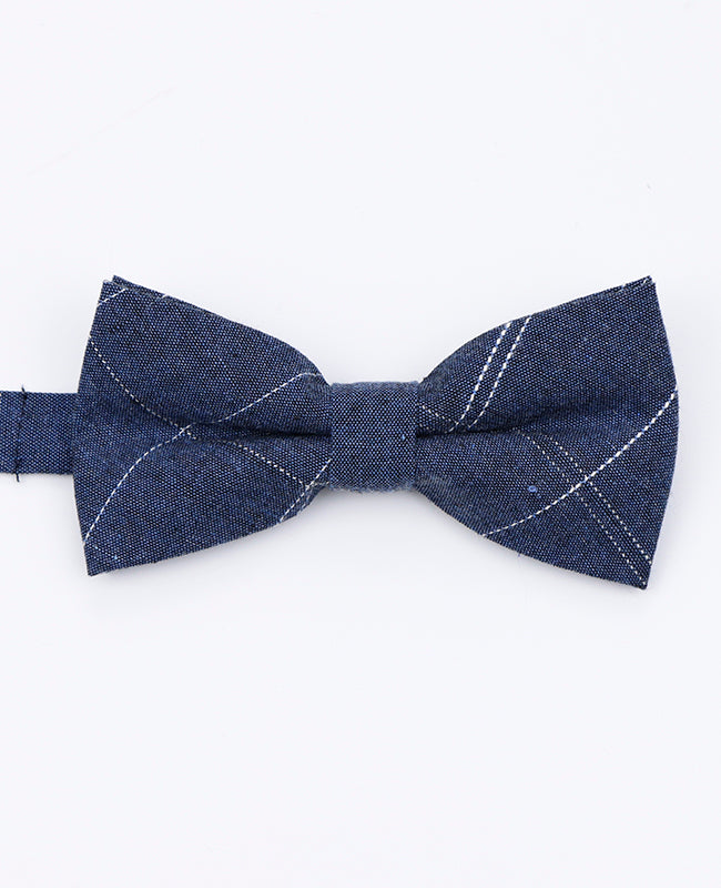 Fliege Tartan Blau Herren aus Baumwolle 