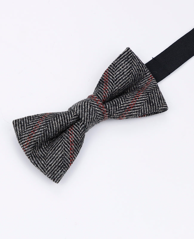Fliege Tartan Grau n°4 Herren Wolle | Norbert - Unipap's