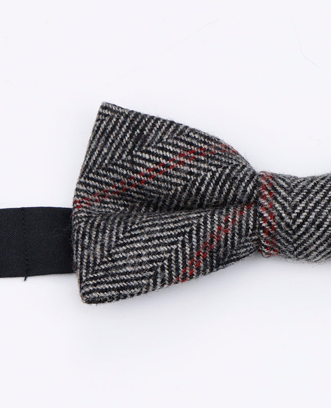 Fliege Tartan Grau n°4 Herren Wolle | Norbert - Unipap's