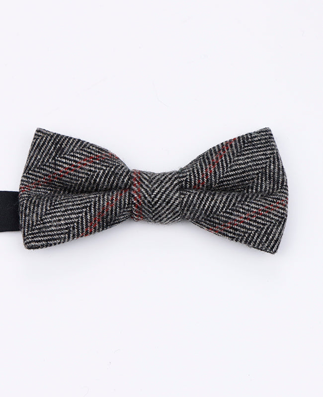 Fliege Tartan Grau n°4 Herren Wolle | Norbert - Unipap's