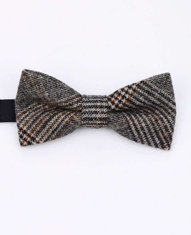 Fliege Tartan Grau Nr. 6 Herren aus Wolle | Norbert - Unipap's
