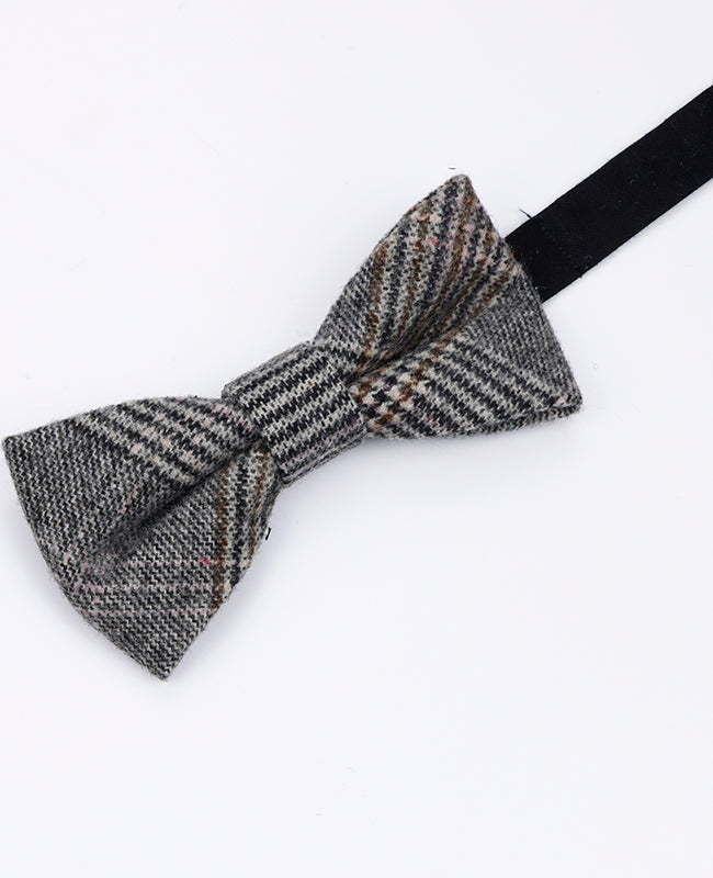 Fliege Tartan Grau Nr. 7 Herren aus Wolle | Norbert - Unipap's