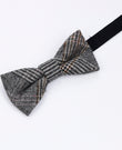 Fliege Tartan Grau Nr. 7 Herren aus Wolle | Norbert - Unipap's
