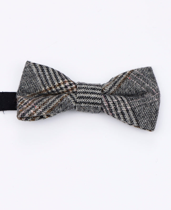 Fliege Tartan Grau Nr. 7 Herren aus Wolle | Norbert - Unipap's