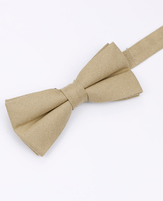 Fliege Beige n°1 Herr aus Leinen 