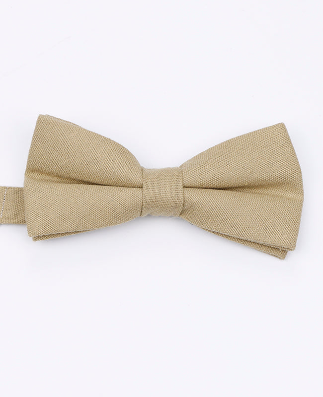 Fliege Beige n°1 Herr aus Leinen 