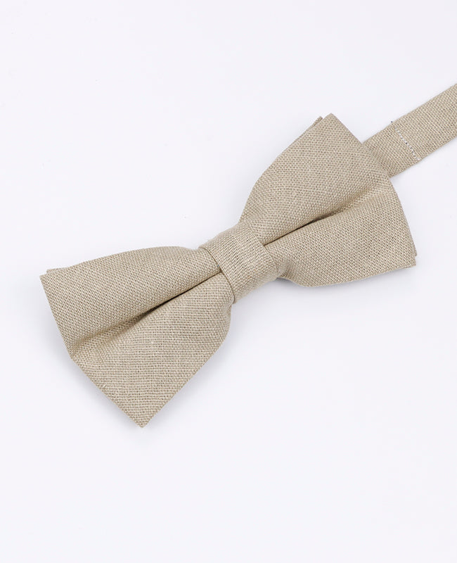 Fliege Beige Nr. 2 Herren Leinen | Basile - Unipap's