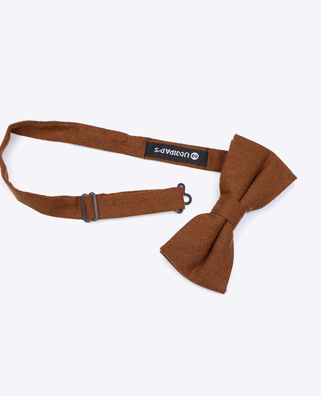 Fliege Braun Nr. 1 Herren Leinen | Basile - Unipap's