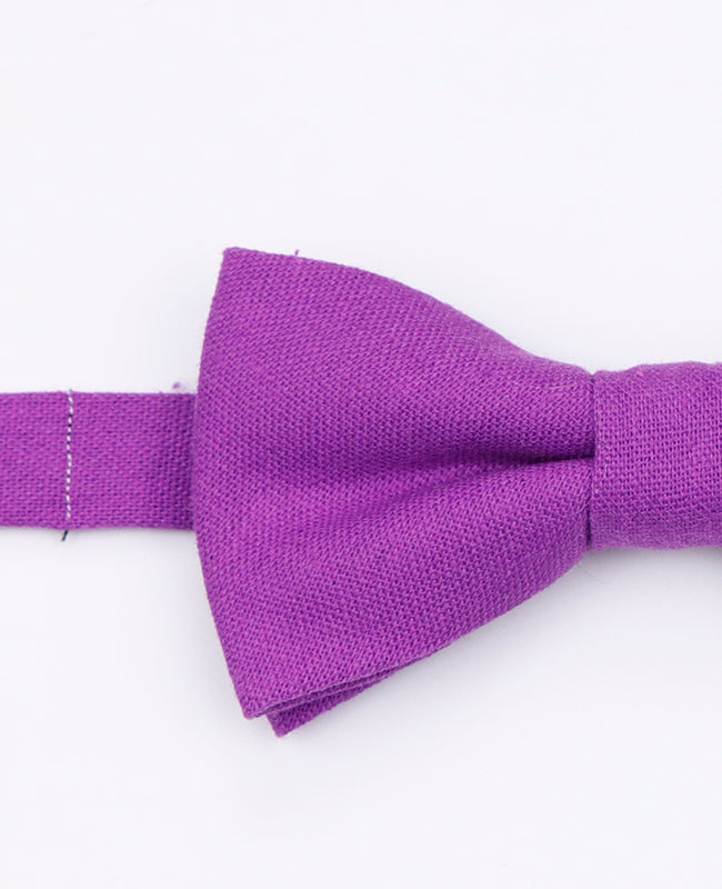 Fliege Violett Nr. 2 Herren aus Leinen | Basile - Unipap's