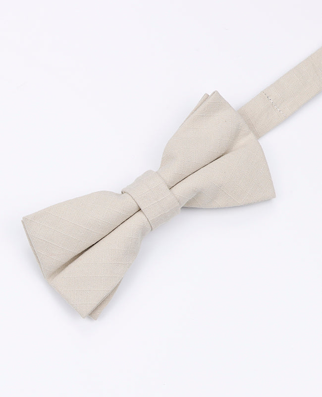 Fliege Beige aus Baumwolle 