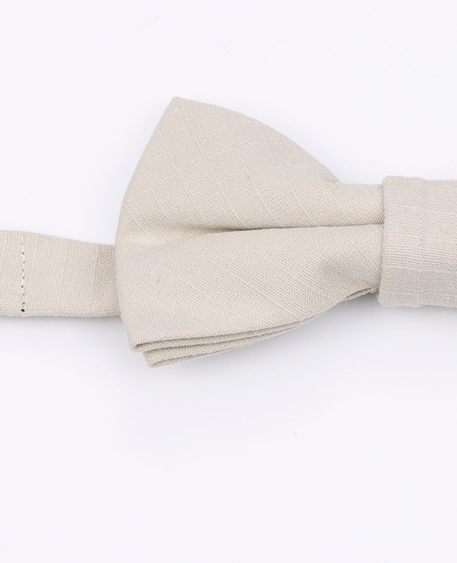 Fliege Beige aus Baumwolle 