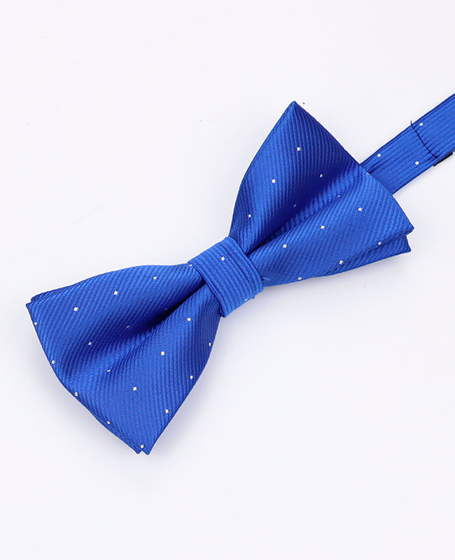 Fliege Blau n°2 mit Punkten Herren Polyester | Georges - Unipap's