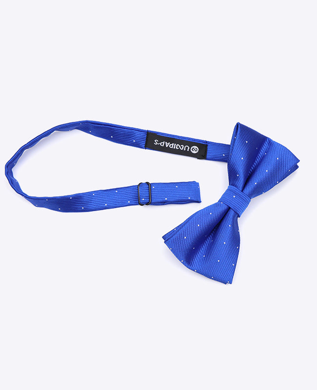 Fliege Blau n°2 mit Punkten Herren Polyester | Georges - Unipap's