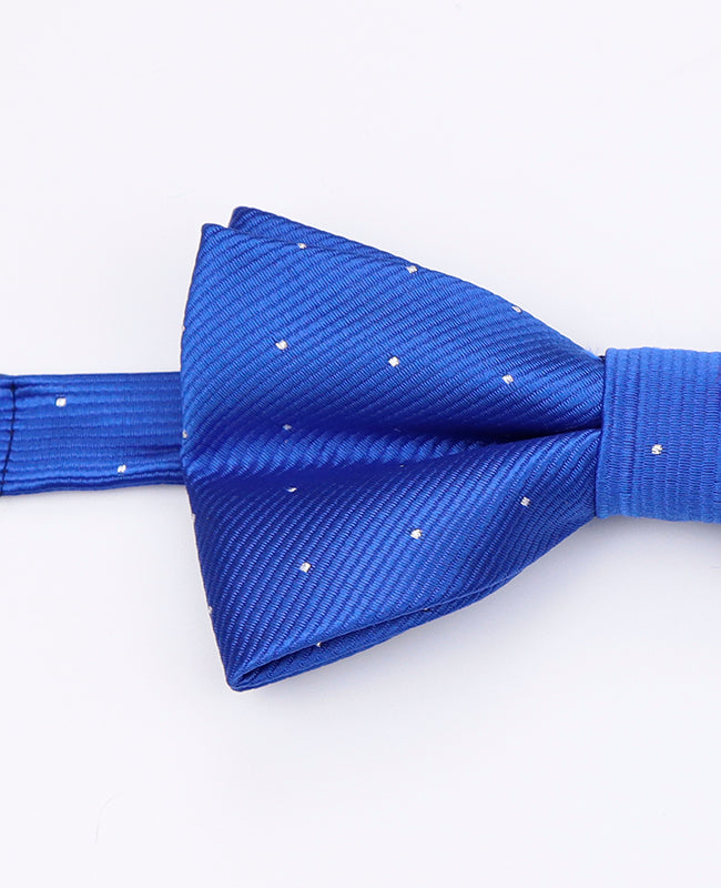 Fliege Blau n°2 mit Punkten Herren Polyester | Georges - Unipap's