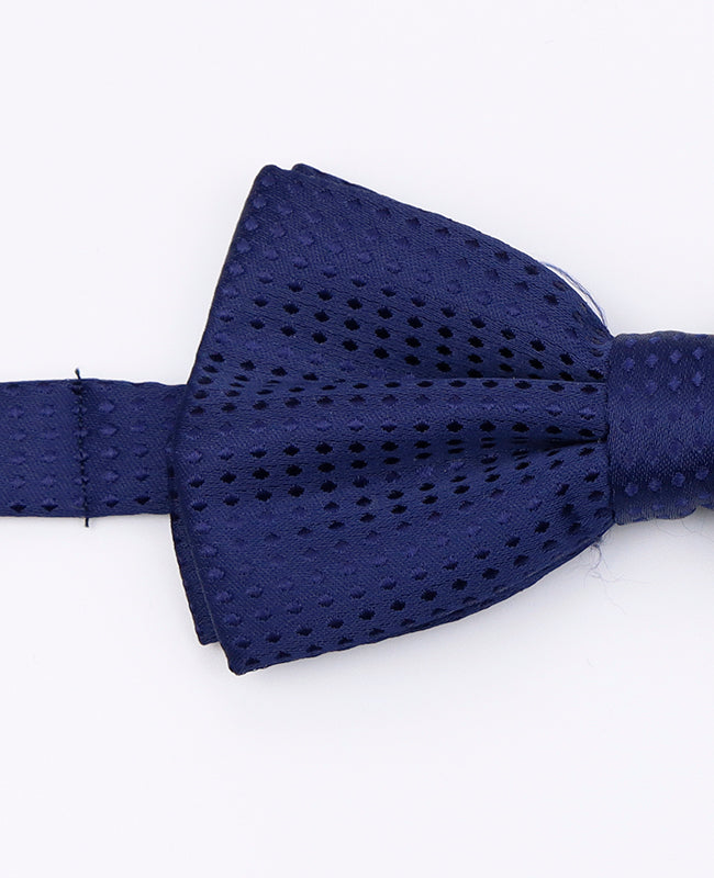 Blaue Fliege Nr. 3 mit Punkten für Herren aus Polyester | Louis - Unipap's