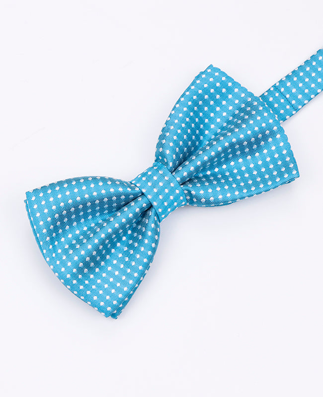 Fliege Blau n°4 mit Punkten Herren aus Polyester | Louis - Unipap's
