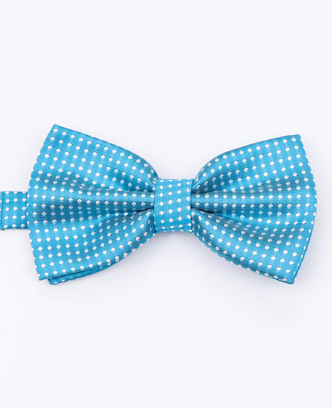 Fliege Blau n°4 mit Punkten Herren aus Polyester | Louis - Unipap's