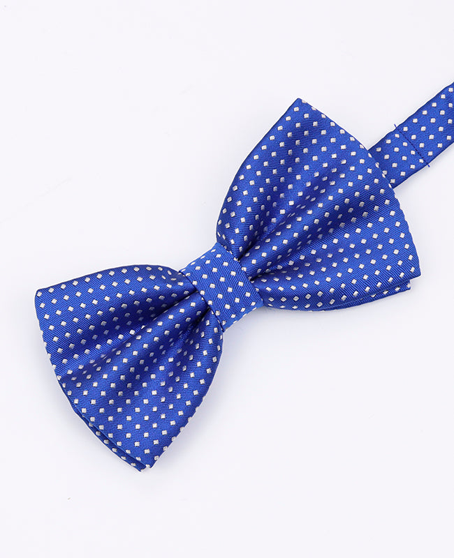 Blaue Fliege n°5 mit Punkten für Herren aus Polyester | Louis - Unipap's