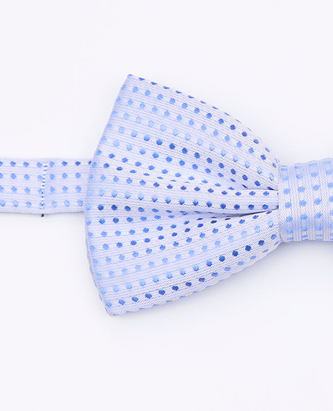 Blaue Fliege Nr. 6 mit Punkten für Herren aus Polyester | Louis - Unipap's