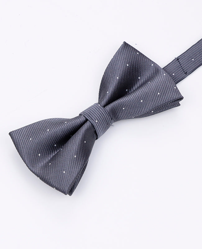 Graue Fliege Nr. 1 mit Punkten Herren aus Polyester | Georges - Unipap's