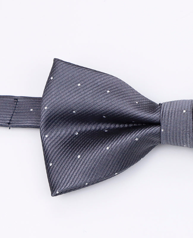 Graue Fliege Nr. 1 mit Punkten Herren aus Polyester | Georges - Unipap's