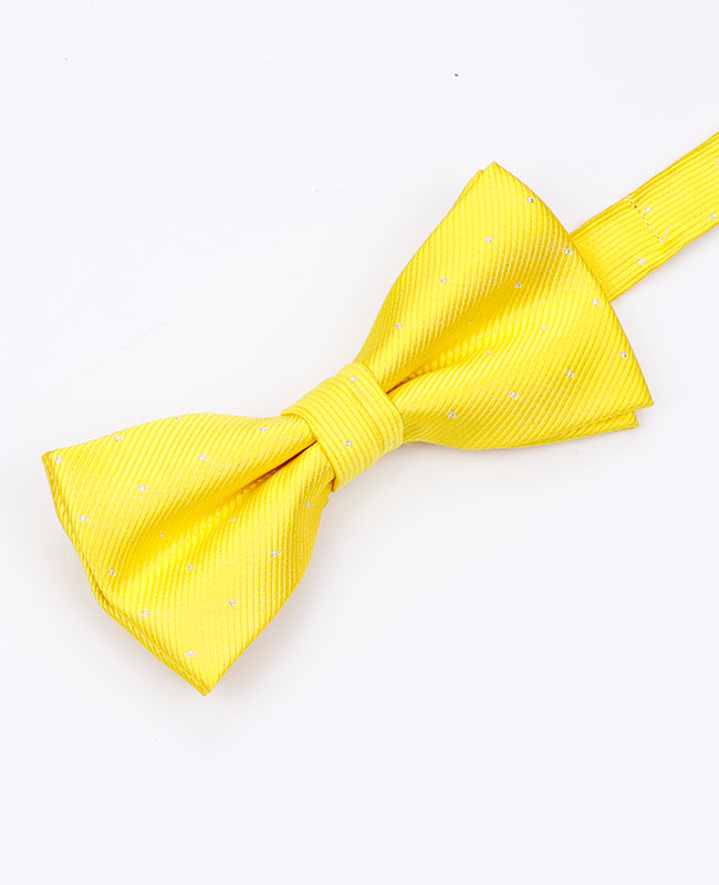 Fliege Gelb Nr. 1 mit Punkten Herren aus Polyester | Georges - Unipap's