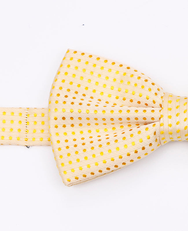 Gelbe Fliege mit Punkten für Herren aus Polyester | Louis - Unipap's