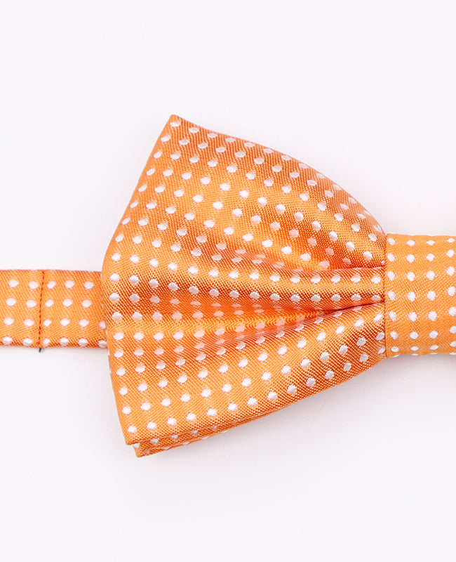 Fliege Orange mit Punkten Herren aus Polyester | Louis - Unipap's
