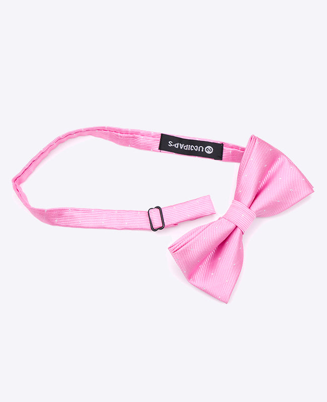Fliege Rosa mit Punkten Herren aus Polyester | Georges - Unipap's