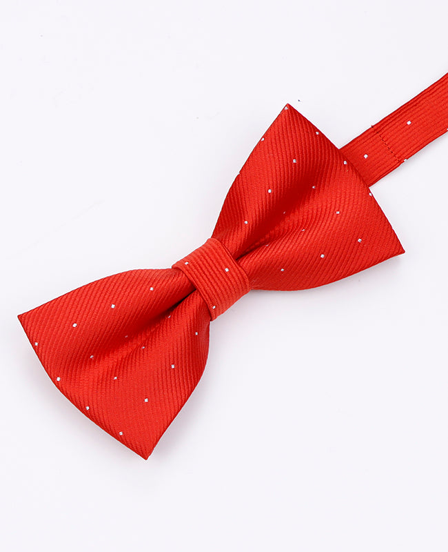 Fliege Rot n°2 mit Punkten Herren Polyester | Georges - Unipap's