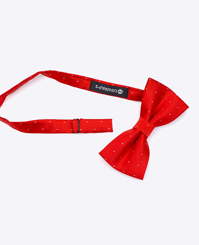 Fliege Rot n°2 mit Punkten Herren Polyester | Georges - Unipap's