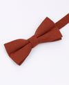 Fliege Terracotta Herren aus Baumwolle «Edgard»