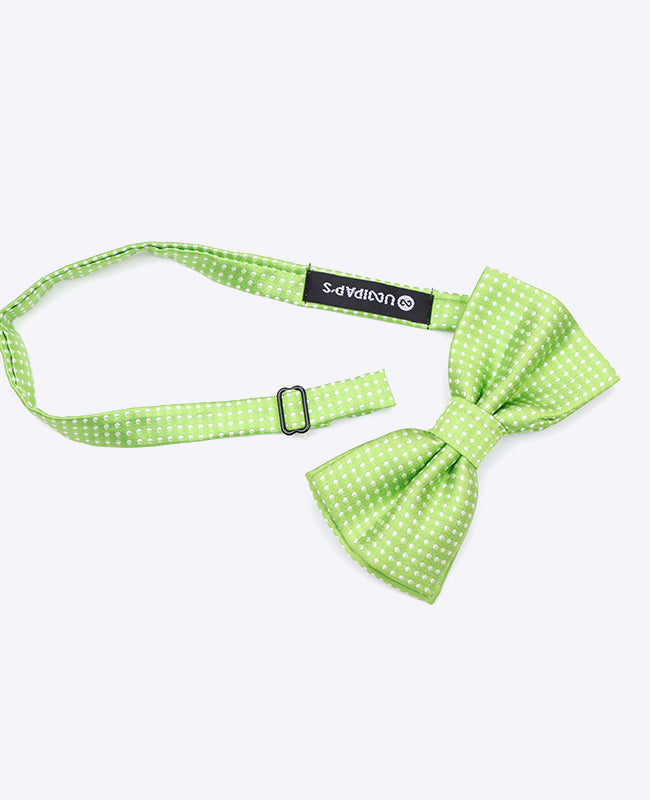 Grüne Fliege n°1 mit Punkten für Herren aus Polyester | Louis - Unipap's