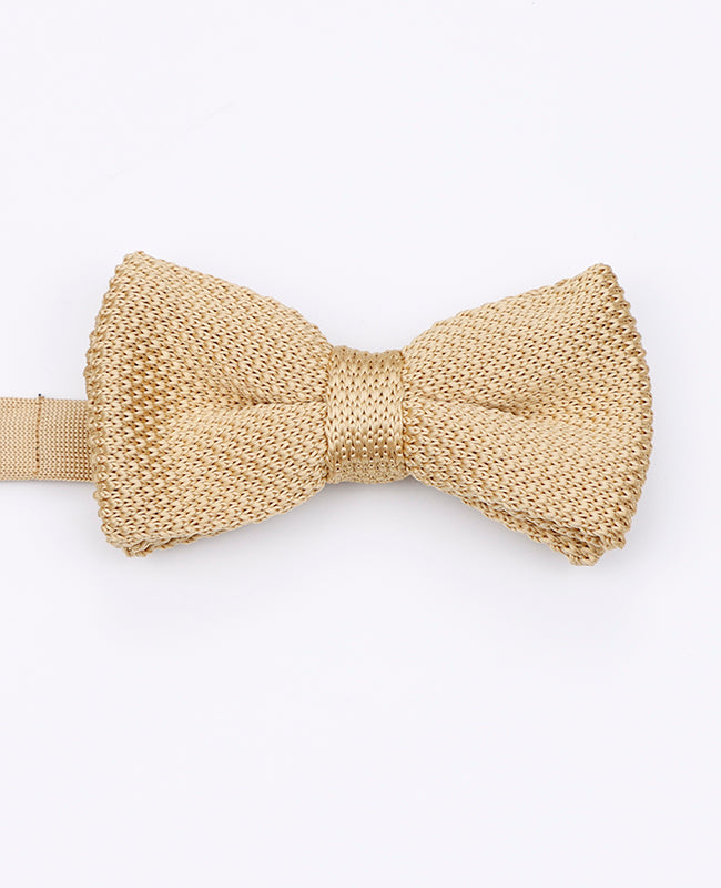Goldene Strickkrawatten für Vater & Sohn «Léon»