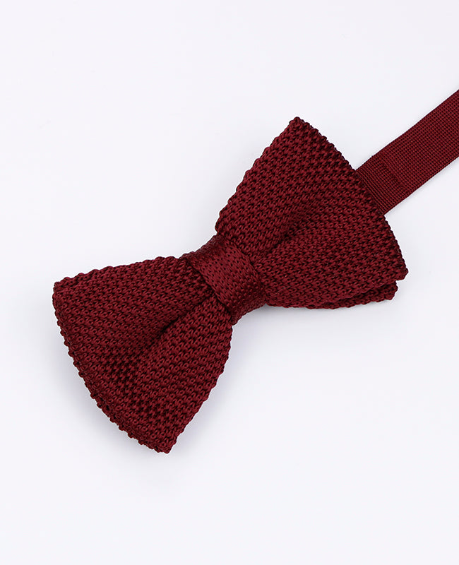 Rote Strickfliege Nr. 1 für Herren «Léon»