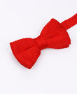 Rote Strickfliege Nr. 2 für Herren „Léon