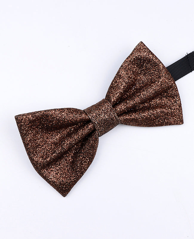 Fliege mit Pailletten Braun Herren aus Polyester «Olive»