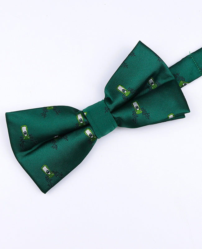 Weihnachtsfliege Grün Nr. 2 Herren aus Polyester «Christmas»