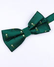 Weihnachtsfliege Grün Nr. 2 Herren aus Polyester «Christmas»