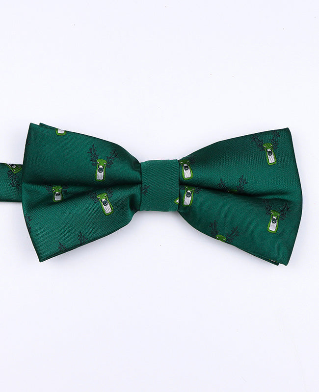 Weihnachtsfliege Grün Nr. 2 Herren aus Polyester «Christmas»