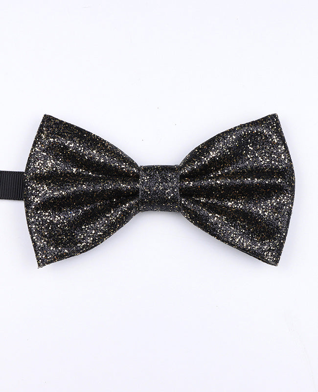 Noeud Papillon à Paillette Noir n°2 Homme en Polyester «Olive»