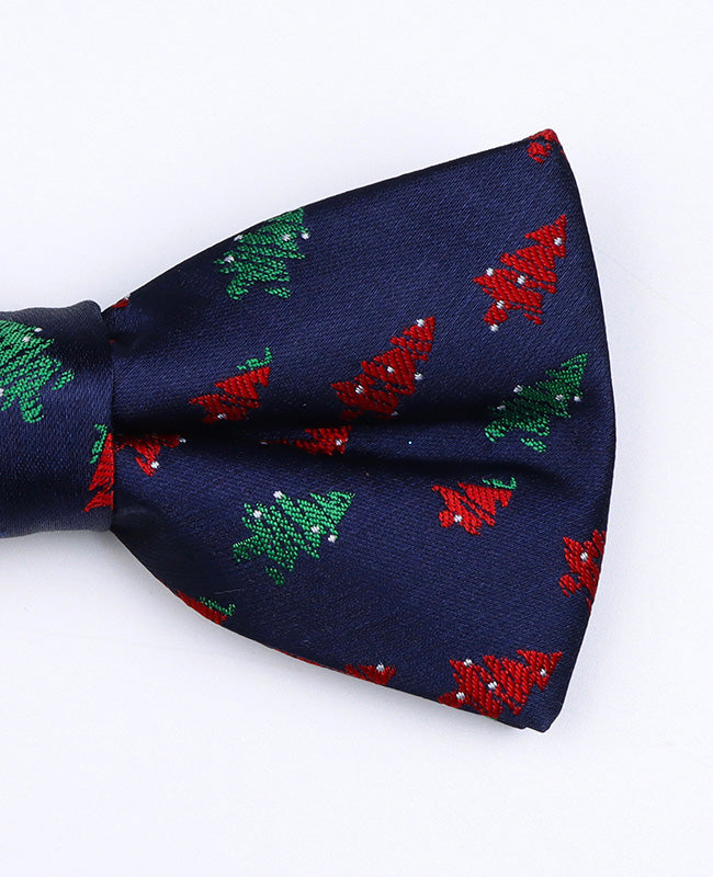 Weihnachts-Fliege Blau n°2 Herren aus Polyester «Christmas»