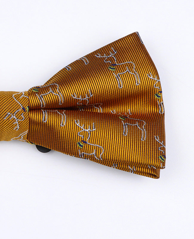 Weihnachts-Fliege Gold Herren aus Polyester «Christmas»