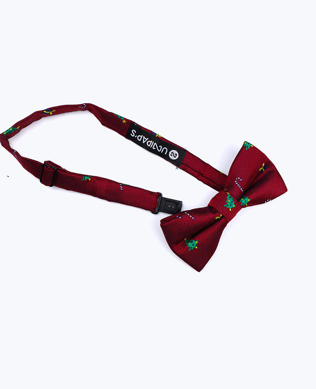 Weihnachts-Fliege Rot Nr. 1 Kinder aus Polyester «Christmas»