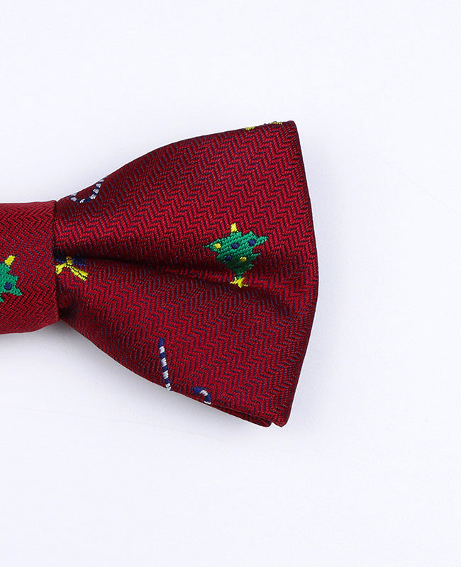 Weihnachts-Fliege Rot Nr. 2 Kinder aus Polyester «Christmas»