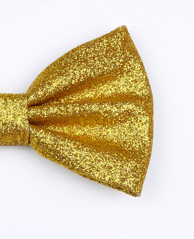 Noeud Papillon à Paillette Doré n°1 Homme en Polyester «Olive»