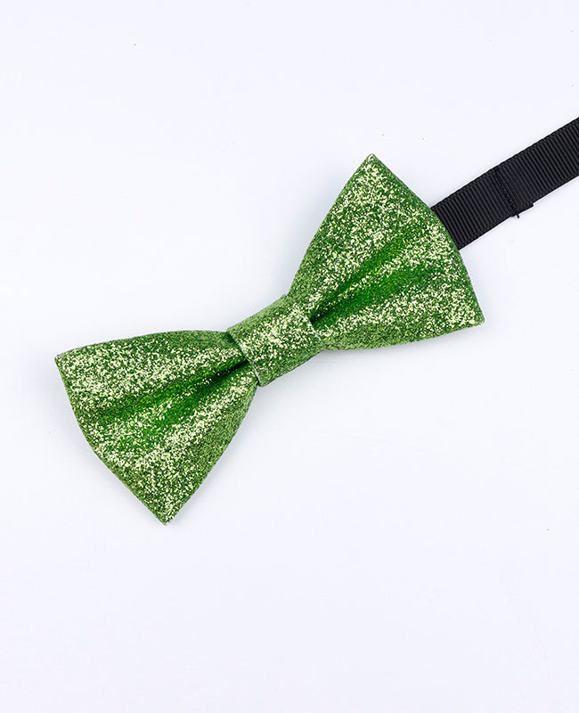 Glitzer-Fliege Grün Kinder Nr. 2 Polyester «Olive»